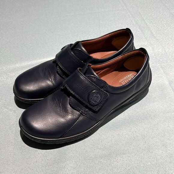 Hotter Sugar Leather Slip On Loafers Black Womens size 8 standard B36 - Picture 8 of 13